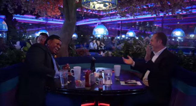 Jerry Seinfeld And George Wallace At Peppermill Diner Las Vegas