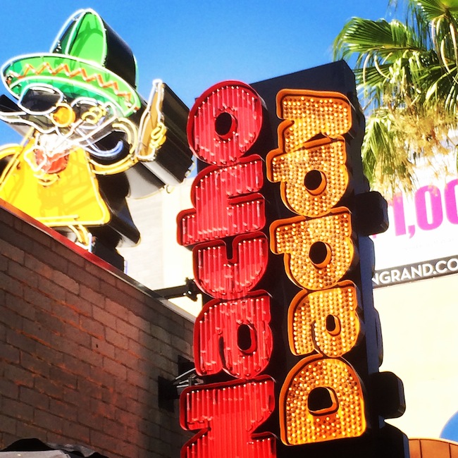 Nacho Daddy Sign Downtown Las Vegas