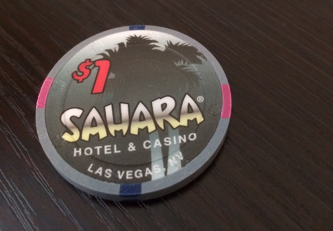 $1 Chip Sahara Casino Las Vegas