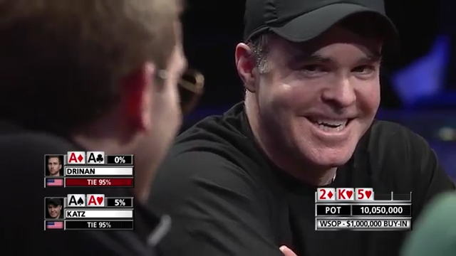 Pair of Aces In WSOP Poker Hand