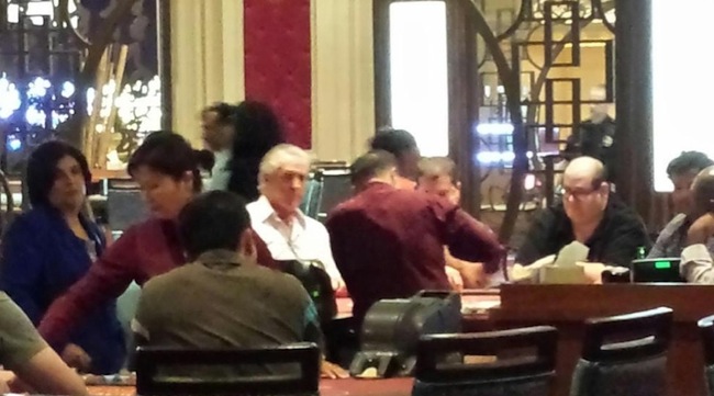 That's Pat Riley Playing Blackjack