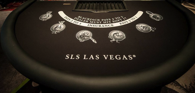 SLS Las Vegas Blackjack Table