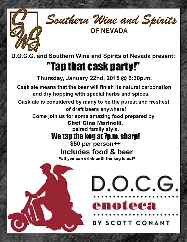 D.O.C.G. Cask Party at Cosmopolitan of Las Vegas