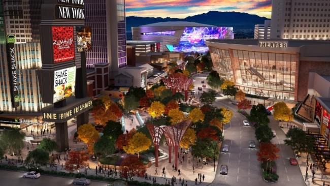 Monte Carlo Las Vegas Theater And Park Rendering