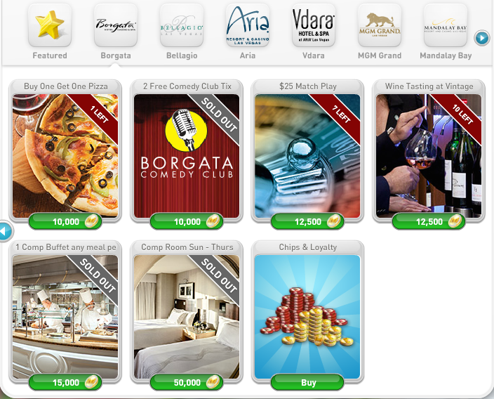 MyVegas Borgata Rewards