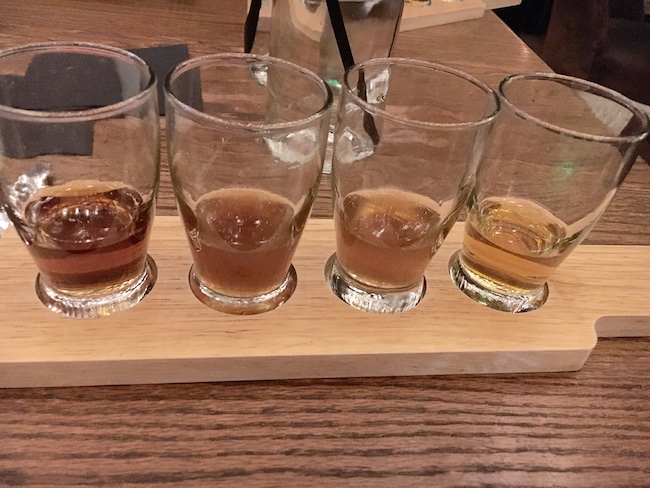 Bourbon Flight At Yardbird Las Vegas