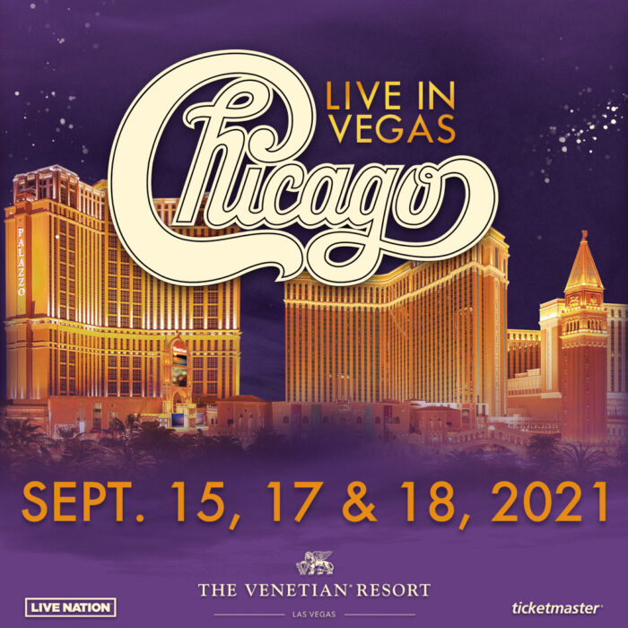 Legendary Band Chicago To Return To The Venetian Las Vegas September 15, 17 and 18, 2021